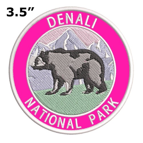 Denali Nationalpark Reise Patch bestickt Bügelbild Applikation Natur Abzeichen - Bild 36 von 81