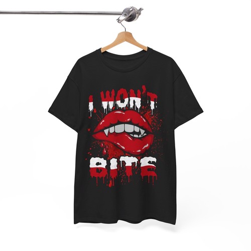 Funny Halloween T Shirt, I Won't Bite Halloween Costume - Imagen 4 de 16