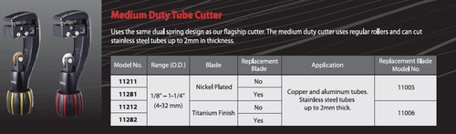BLACK DIAMOND MEDIUM TUBE CUTTER 1/8~1-1/4" NICKEL PLATED LIGHTWEIGHT ALUM 11211 - Picture 3 of 3