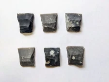 Musket Flints, Gun Flints Muzzeloading ,  6 Piece Set 3/4 inch