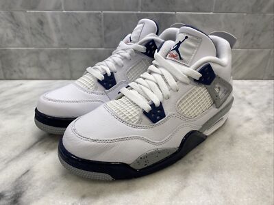 Nike Jordan 4 Midnight Navy Sz 7 8.5W UNC Royal cherry bred