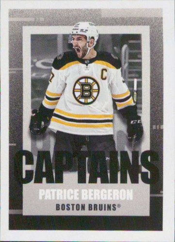 2022 Topps NHL Sticker Collection Patrice Bergeron #545 card