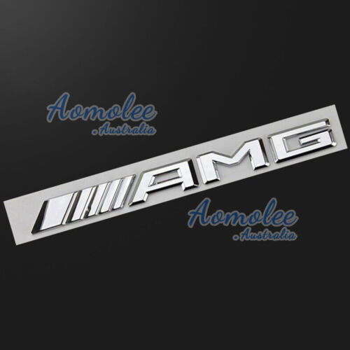 Chrome Finish AMG Emblem Badge fits Mercedes Benz AMG A C E GLC GLA GLB GLE AUS - Picture 6 of 11