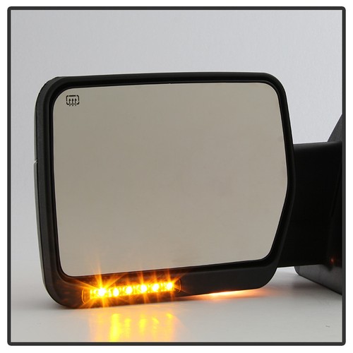 2007-2014 Ford F150 Power+Heated+LED Signal+Puddle View Mirror Left Driver Side - Picture 10 of 11
