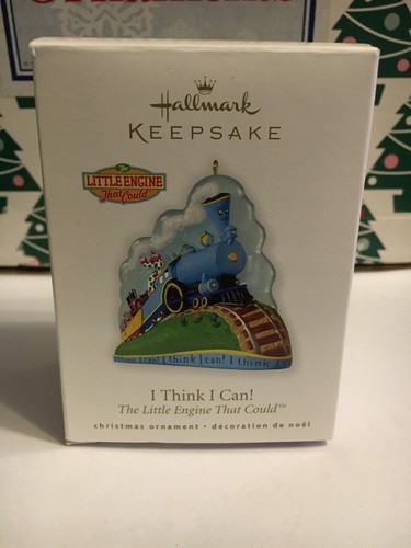 I Think I Can The Little Engine Weihnachten Punze Andenken Ornament neu im Karton - Bild 2 von 12