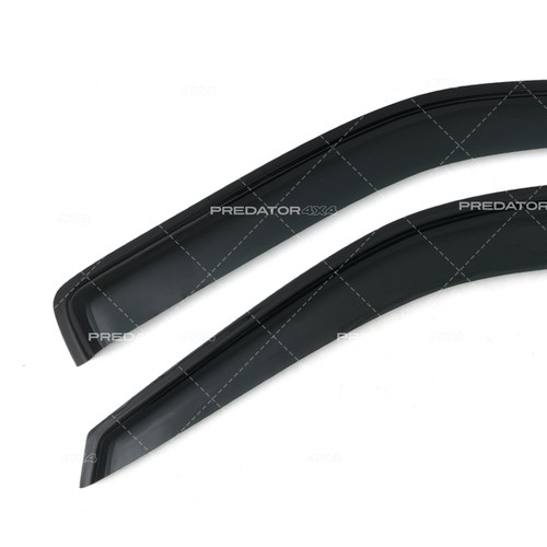 BLACK WIND DEFLECTORS DOOR WINDOW VISORS FOR ISUZU D-MAX MK1 07-11 - Afbeelding 9 van 9