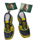 Old World Christmas Ornament Set Of 2 Running Shoe Blown Glass Glitter OWC 2019