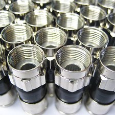 100pc Satellite TV Cable Internet PPC EX6 Plus RG-6 Cable Compression fittings
