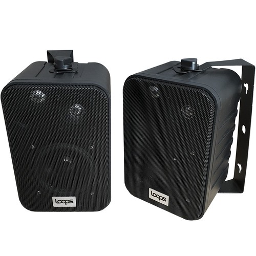 Kit de altavoces de pared Bluetooth amplificador estéreo de 3 zonas y música de fondo de pared negra de 6x 4 - Imagen 4 de 10