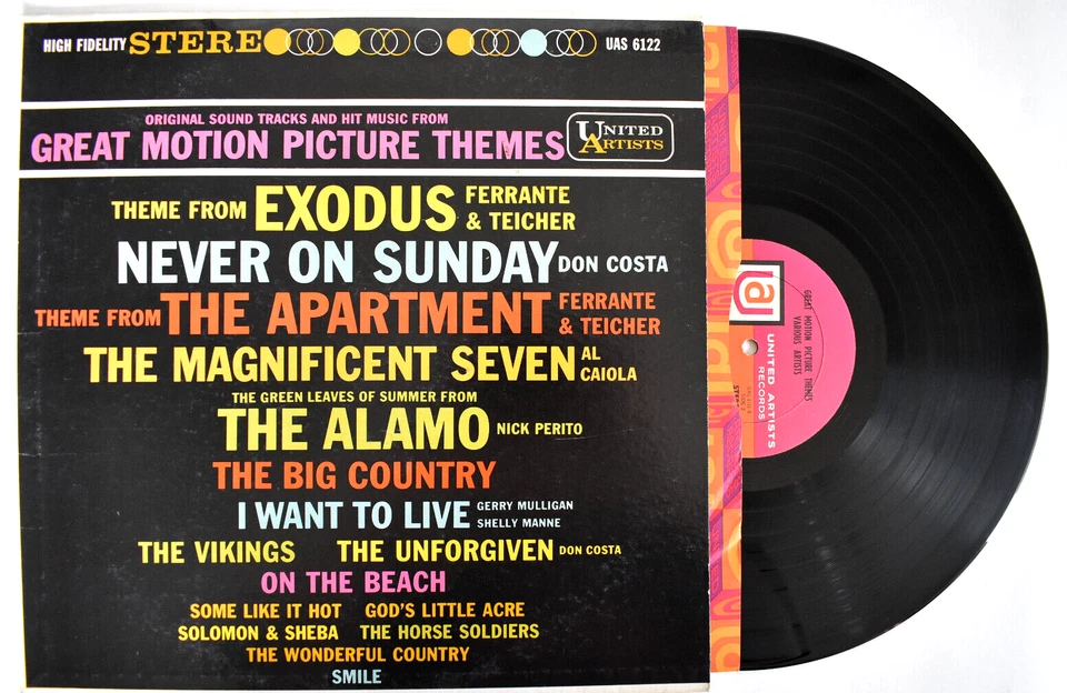 LOT OF 2 VARIOUS HITS FROM GREAT MOTION PICTURE THEMES WESTERNS VINYL LP RECORD — 第 3/4 张图片