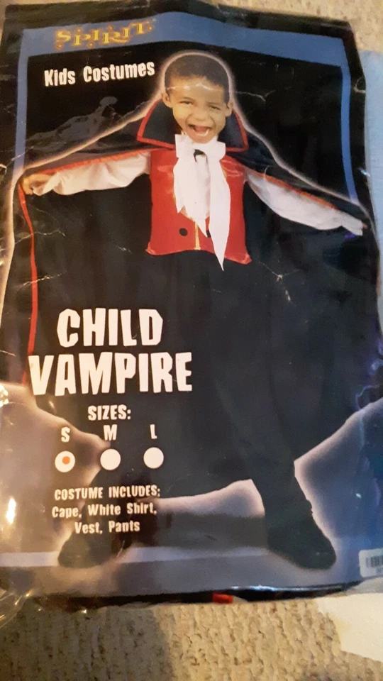 Spirit Child Vampire Kids Costume Size S - Image 4 of 4