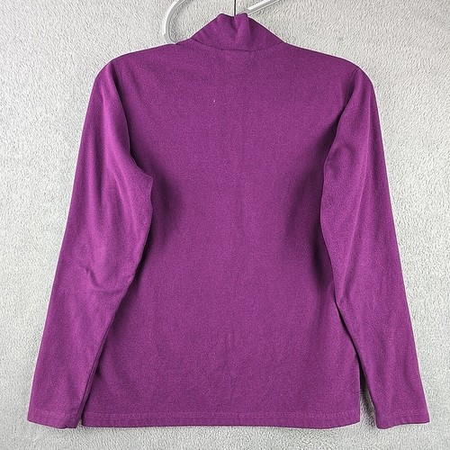 The North Face 1/4 Zip Pullover Fleece Girls Size XL Purple Long Sleeve Light - Picture 2 of 8