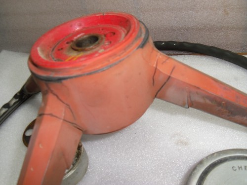 1967 1968 Chevrolet GMC Pickup Truck Steering Wheel Original Chevy 68 67 Red - Picture 14 of 14