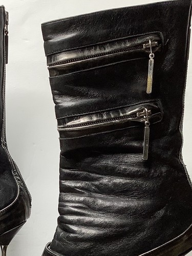 Gianmarco Lorenzi rare pointed toe leather boots 36.5 - Picture 12 of 13
