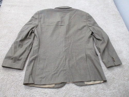 Ermenegildo Zegna Mens Sz 44 R Sport Coat Beige Blazer Made In Italy - Picture 12 of 17