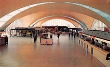 Oversize Post Card Interior St Louis Municipal Airport Grand Central of the Air