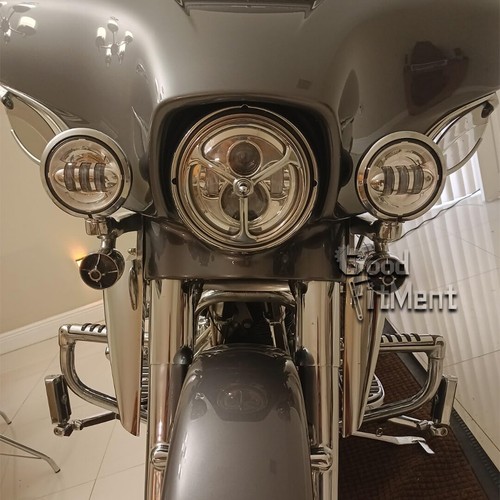 For Harley Road King Electra Street Glides Front Fork Mount Wind Deflector Steel - Bild 2 von 18