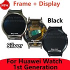Screen For Huawei Watch 1st Generation Watch Silver Frame Bezel Display Part New