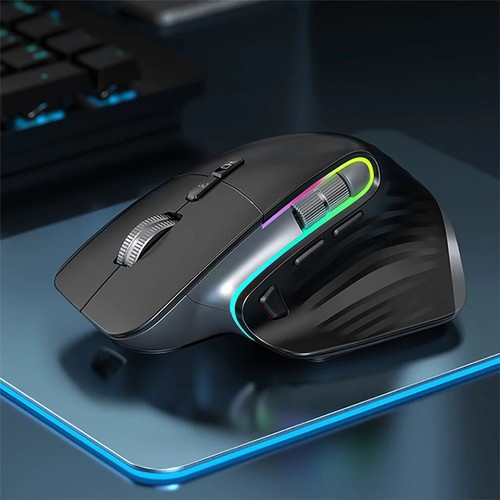 Bluetooth +2.4G Wireless Mouse Rechargeable 12 Colors RGB LED Gaming Mouse Mice - Picture 6 of 25