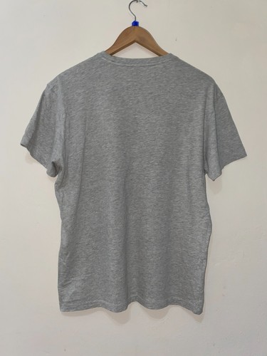 Polo Ralph Lauren Gris Camiseta Para Hombre S Azul Bordado Logotipo Perfecto - Imagen 6 de 7