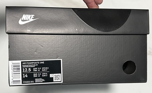 Nike Air Foamposite One 'Anthracite' Black 2023 Size 12.5 FD5855-001 - Picture 2 of 2