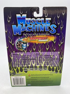 Muscle Machines ミニカーセット 11個 2000 NISSAN SKYLINE GTR '00 PURPLE 1/64 MUSCLE MACHINES 1:64