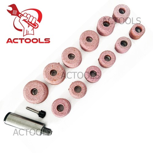Sioux Valve Seat Grinding Wheels 12 Pcs Set Stone Holder Star Drive 11/16" USA - Picture 15 of 19