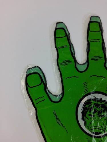 Incredibile Guanto a Mano Vintage 1978 Hulk in Plastica 10" Marvel Comics MCG RARO - Foto 3 di 11