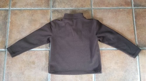 Child "Duck Head Jeans Co" Brown/Blue Stripe Fleece L/S Top Size M (10-12) - Picture 3 of 3