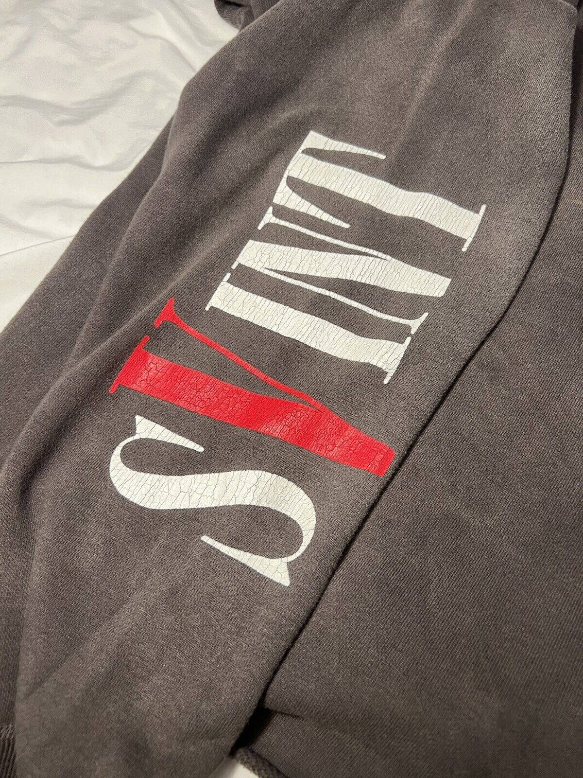 22SS SAINT MICHAEL × VLONE HOODIE USED加工-