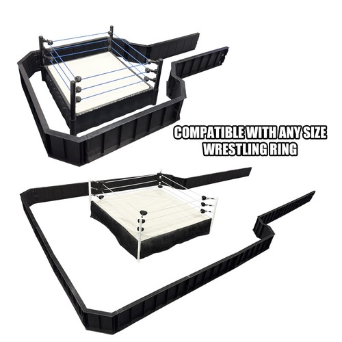 Ultimate Wrestling Ring Barricade Playset for WWE & AEW Wrestling Action Figures - Picture 5 of 7