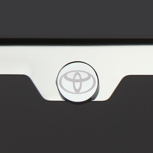 Mirror Chrome custom Logo Laser Etched T304 Stainless Steel License Plate Frame - Picture 3 of 6