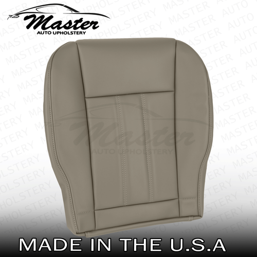 2008-2016 Fits Chrysler Town Country Lower RIGHT Beige Leather SOLID Seat Cover - Imagen 3 de 8