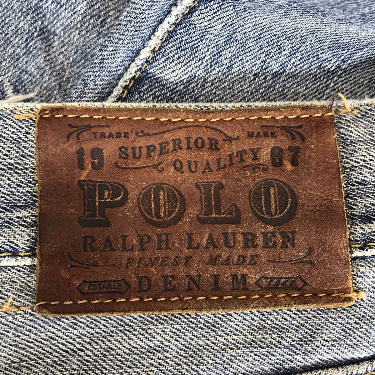 Vintage Polo Ralph Lauren Men Size 36x38 Straight Leg Blue