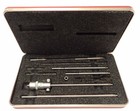 STARRETT 124A TIGE DE MESURE SOLIDE JEU DE MICROMÈTRES INTÉRIEURS, AVEC ÉTUI DE RANGEMENT !!