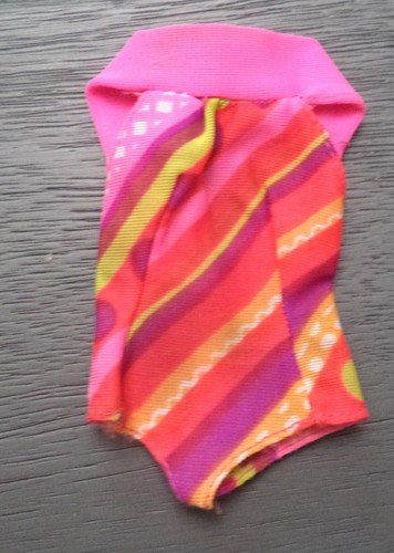 1160 Marlo Flip Twist & Turn Org Nylon Swimsuit - 1971 Vintage Mod Barbie - Mint