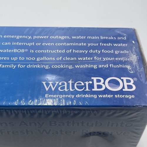 Nueva bañera WaterBob almacenamiento de agua potable de emergencia 100 galones. Nuevo/Sellado - Imagen 10 de 12