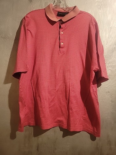 HERREN POLO GOLF SHIRT BOBBY JONES ROT/WEISS GESTREIFT * GR. XXL