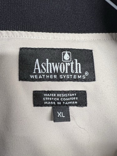 Ashworth Weather Systems Men’s XL Two Tone Beige Black Pockets Water Resistant - Picture 4 of 12
