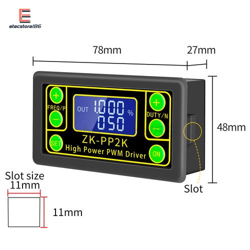 ZK-PP2K PWM-Motordrehzahlregler /Frequenzzyklus-einstellbares Modul DE STOCK - Bild 4 von 11