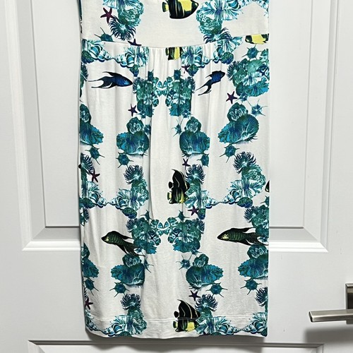 Missoni White Green Multi-Color Tropical Fish Aquarium Dress Size XS - Picture 8 of 12