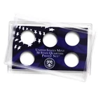 Empty Plastic Lens With Blue Insert Holds 5 Quarters