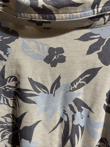 Travis Mathew Floral All Over Print Golf Polo Men’s XXL Gray/blue {ae} - Bild 9 von 11