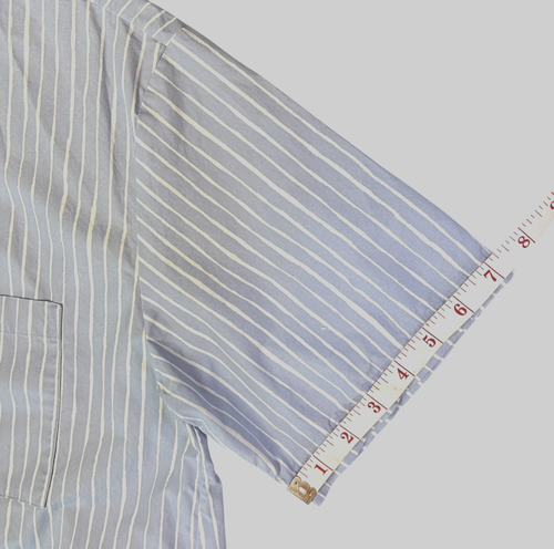 Uniqlo X Marimekko gestreiftes kurzärmliges Hemd mit offenem Kragen Größe Large PLS LESEN - Bild 15 von 16