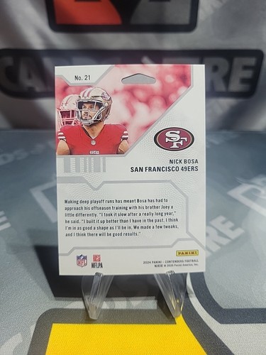 2024 Contenders Hall Pass #21 Nick Bosa 49ers Silber - Bild 2 von 2