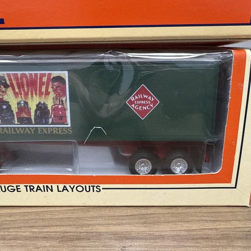 Lionel 6-52117 Wabash Flat car & matching REA LRRC STL Tractor Trailer *New* - Picture 4 of 7