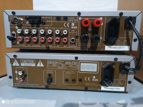 Denon DRA-F101 Hifi System Amp & Denon DCD-F101 CD + Denon SC-M101 Speakers - Picture 10 of 17