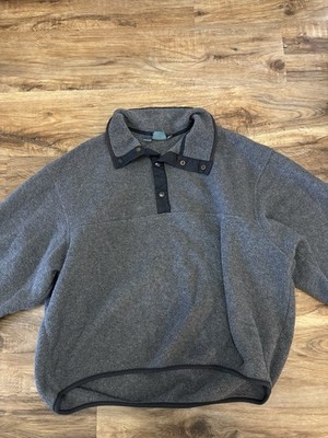 Woolnich Quarter Zip Pullover Grey Women s XL