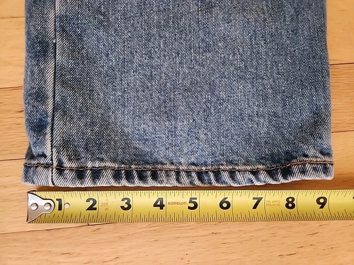 Vintage Levis 505 Jeans Herren 42x32 Blau Regular Fit Straight Leg Medium Wash - Bild 6 von 13