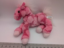 Animal Alley Pink Horse Pony Plush Spotted 2000 13 Inch Tall Stuffed Animal Toy